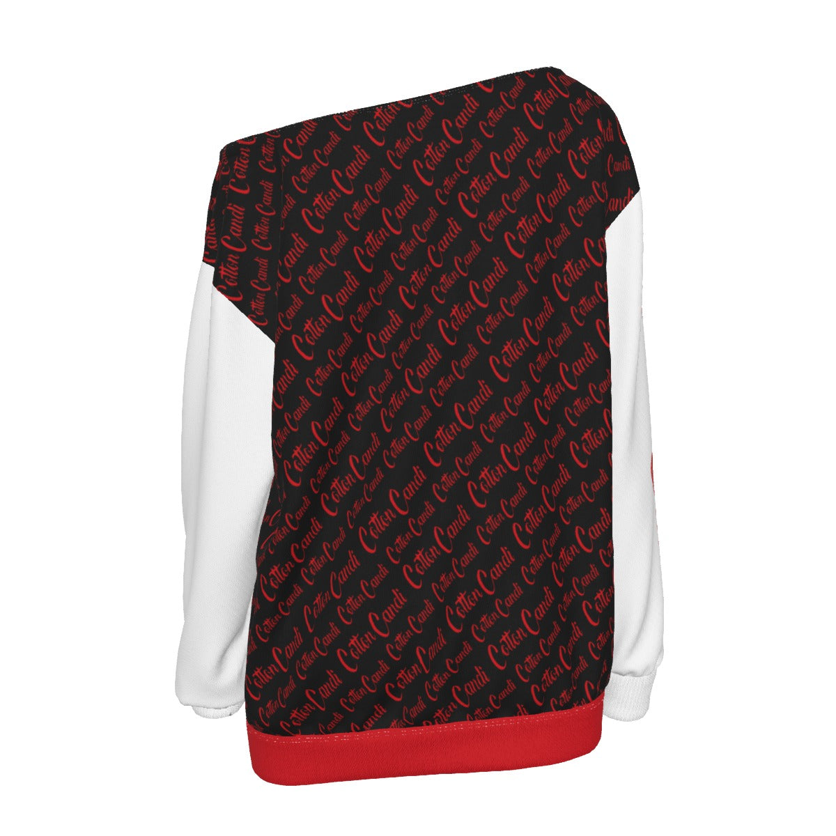 Cotton Candi Women's Off-Shoulder Sweatshirt - Sexy & Comfy All-Season Scuba Sweater
