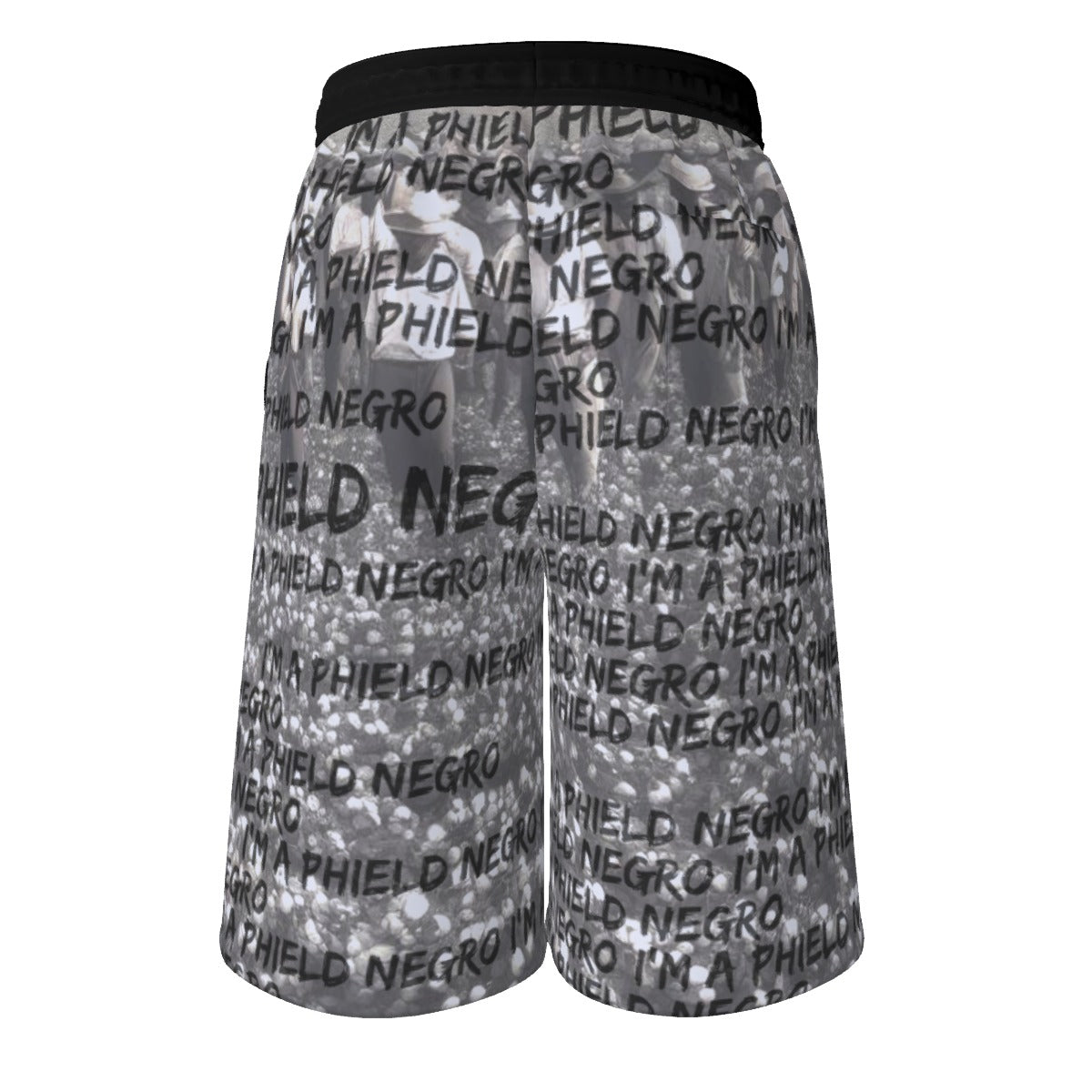 Phield Negro Men's Loose Fit Sports Shorts with Adjustable Waistband and Pockets
