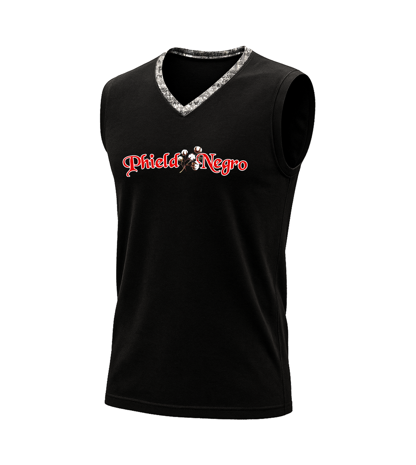 Phield Negro Men’s V-Neck Sleeveless Shirt