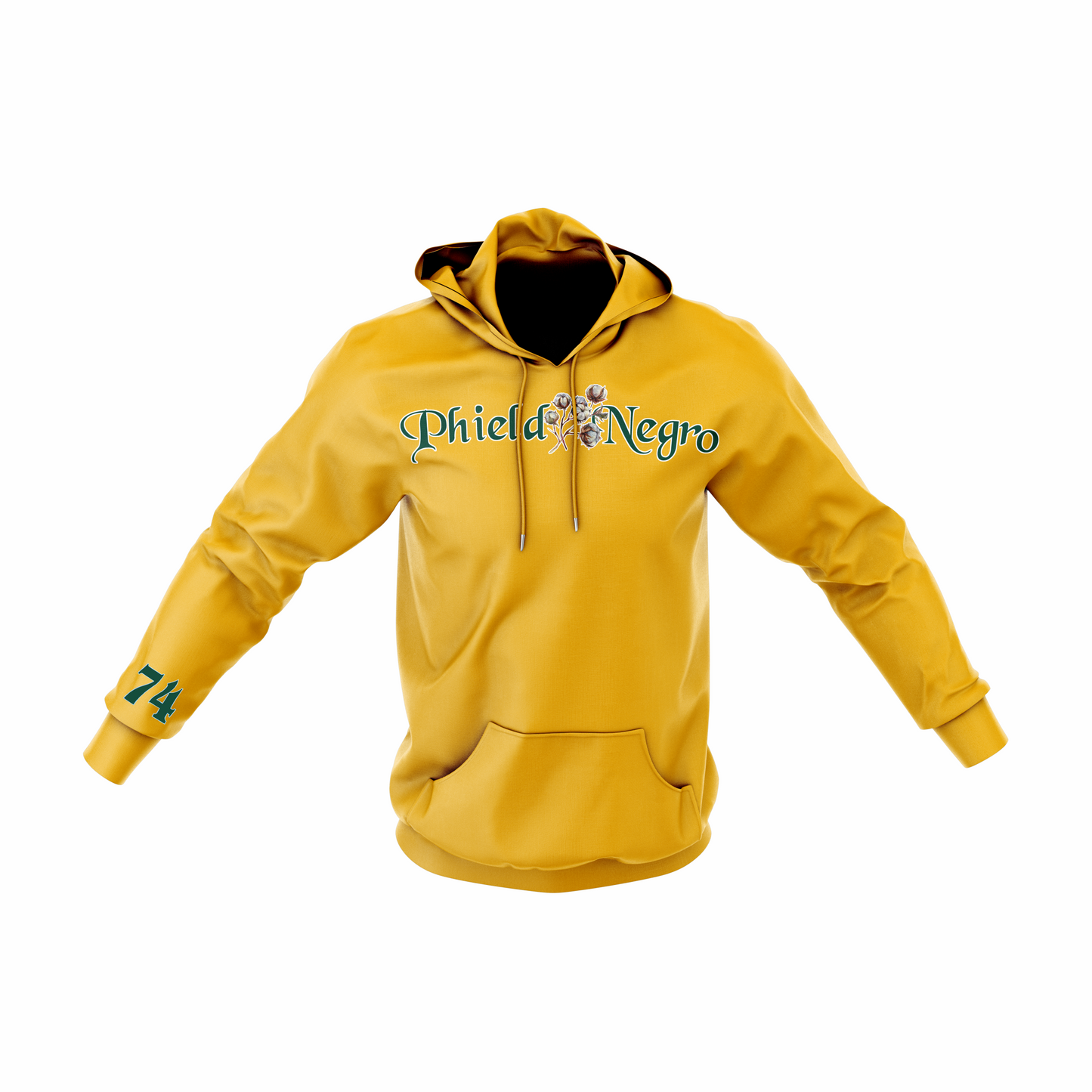 Phield Negro Hoodie - Gold