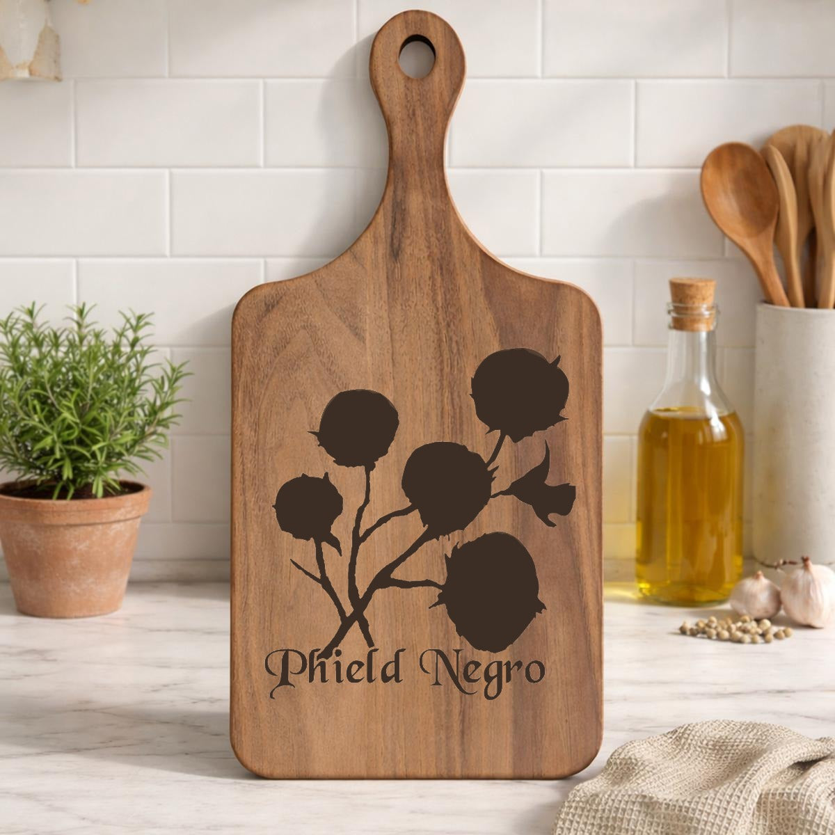 Dark Cutting Board|Single Side