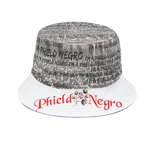 Phield Negro Bucket Hat with Ancestors Picking Cotton Design | Polyester | Fashionable & Versatile