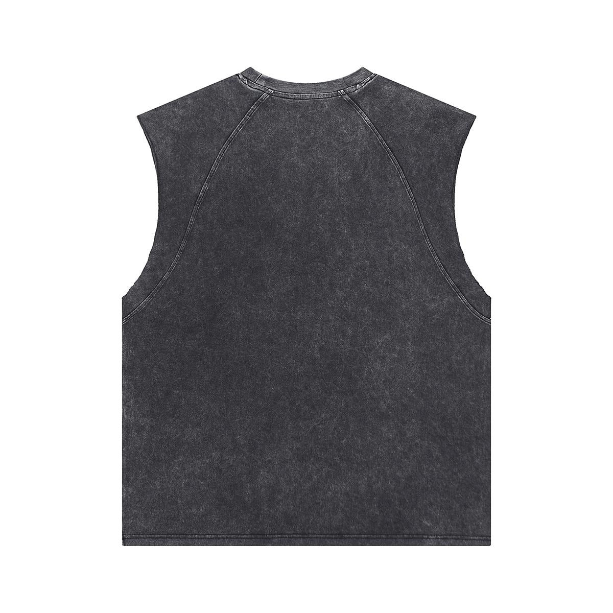 Men's Washed Sleeveless Muscle Tank Top|275GSM DTG