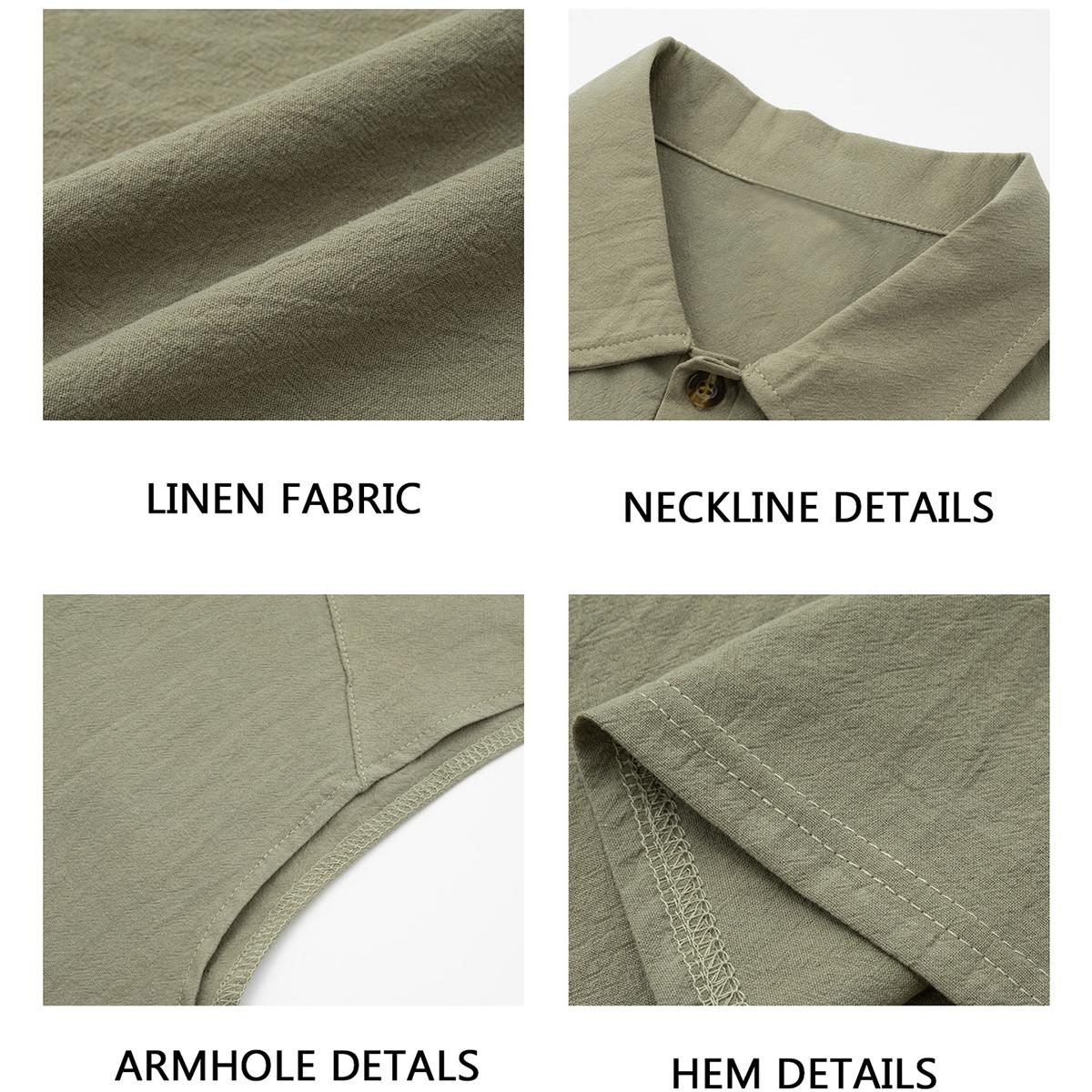 Men’s Linen-Blend Sleeveless Polo Shirt|