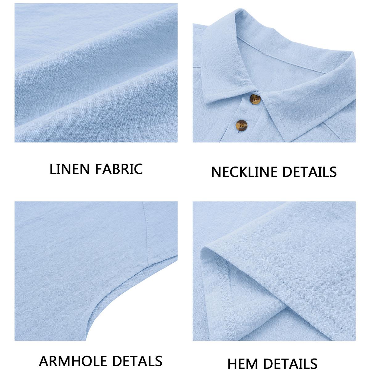 Men’s Linen-Blend Sleeveless Polo Shirt|