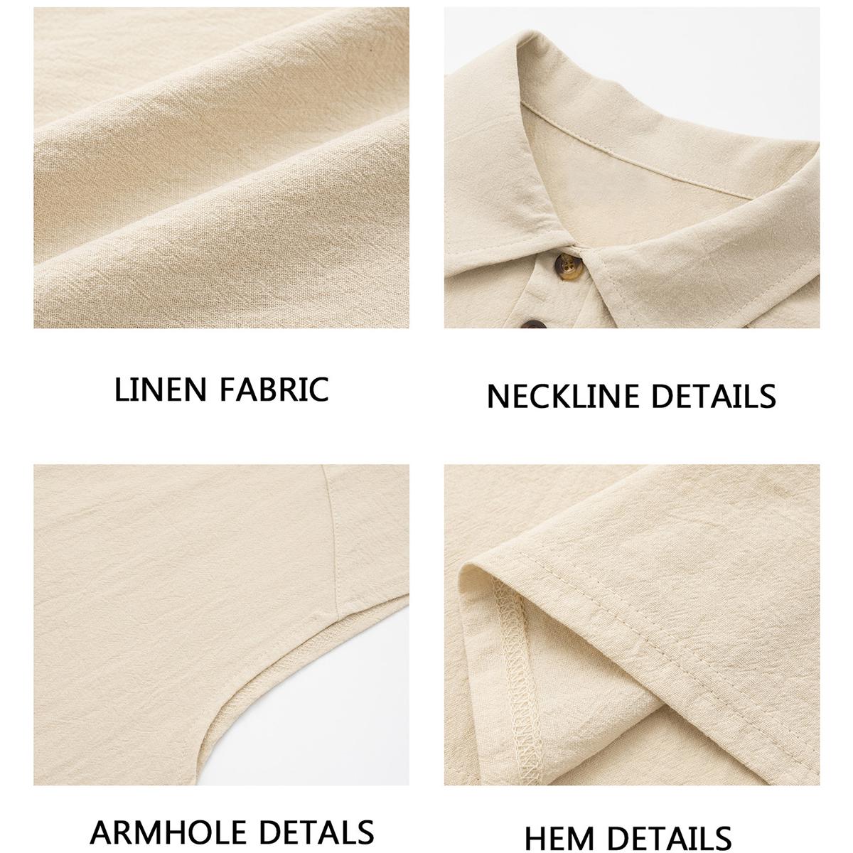 Men’s Linen-Blend Sleeveless Polo Shirt|