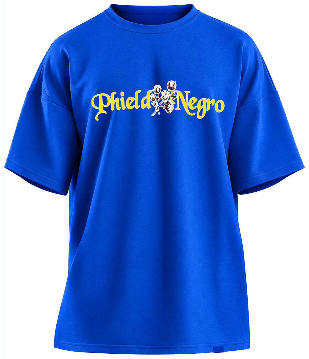 Phield Negro Standard Shirt Royal Blue x Yellow