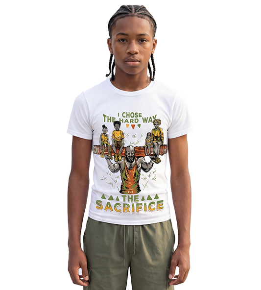 Kid's T Shirt I CHOSE THE HARD WAY.  FREE SHIPPING!