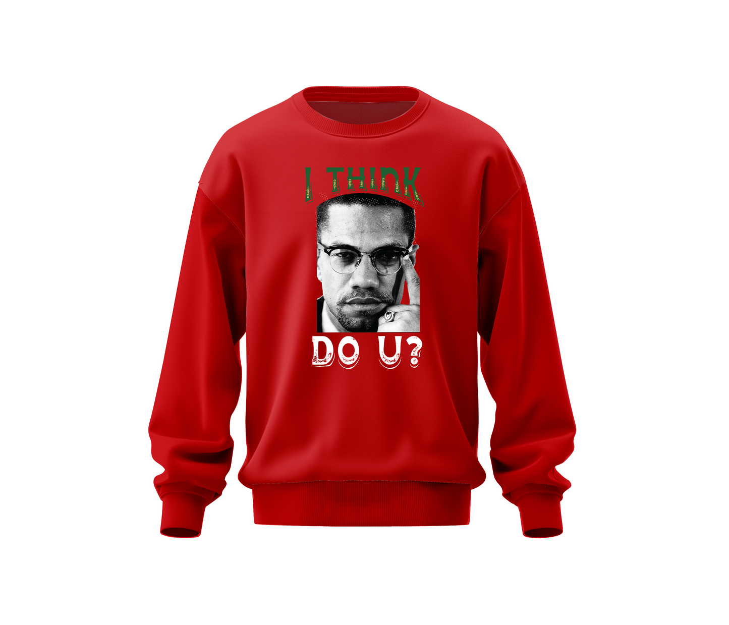 I THINK, DO YOU? PNC CREWNECK - RED