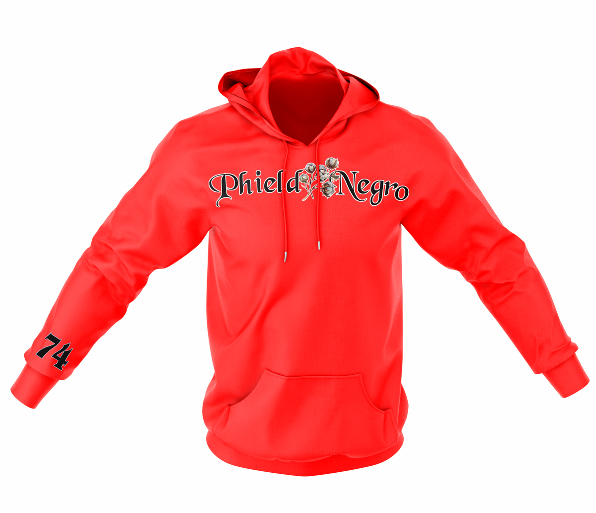 Phield Negro Standard Hoodie - Red