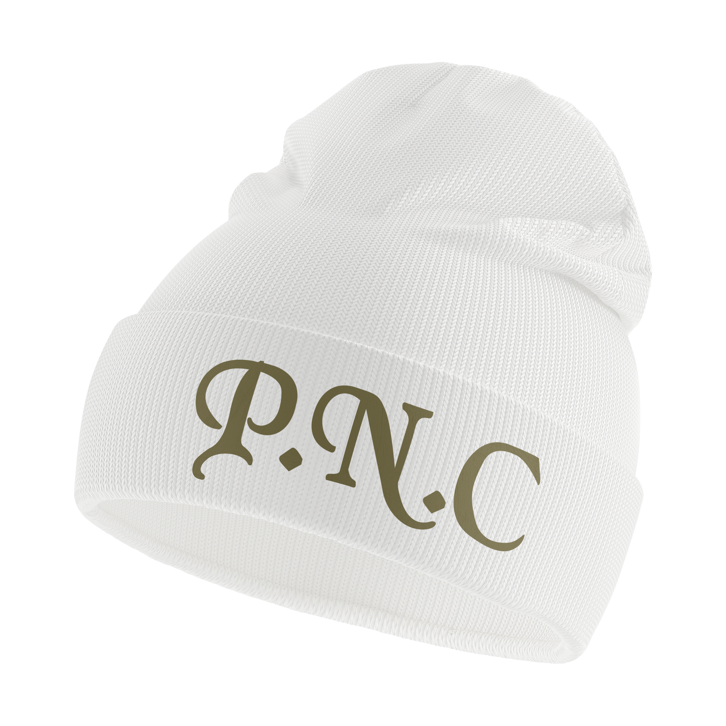 P.N.C Beanie (White / Army Green)